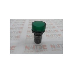 LAMPARA PILOTO COMPACTA ABB 1SFA619403R5022 C/LED VERDE ILUMINADO, TIPO CL2-502G  24 V AC/DC