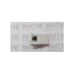 TOMA MATIX BTICINO DE TELEFONO 4 HILOS MOD  AM595811N COLOR BLANCO