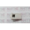 TOMA MATIX BTICINO DE TELEFONO 4 HILOS MOD  AM595811N COLOR BLANCO