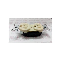 RECEPTACULO DUPLEX ARROW HART MARFIL 15A 125V CAT M-5250-M COLOR MARFIL