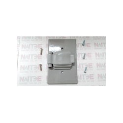 TAPA P/CONTACTO REDONDO COPER S1961 P/INTERPERIE COLOR GRIS