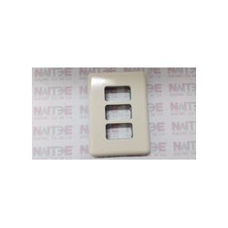 TAPA DE 3 SERVICIOS NIESSEN 4273 SERIE PUMA BCO MARFIL
