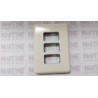 TAPA DE 3 SERVICIOS NIESSEN 4273 SERIE PUMA BCO MARFIL