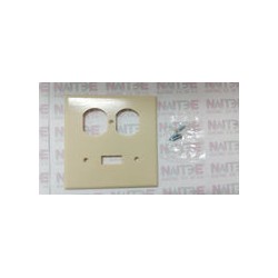 TAPA PLASTICA LEVITON S10-086005-000 DE PARED PALANCA DUPLEX  MULTIPLE  COLOR MARFIL (S/M)