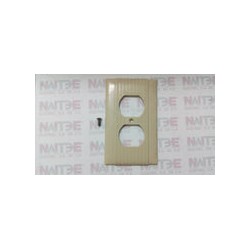 TAPA PLASTICA LEVITON DUPLEX  (S/M) COLOR MARFIL