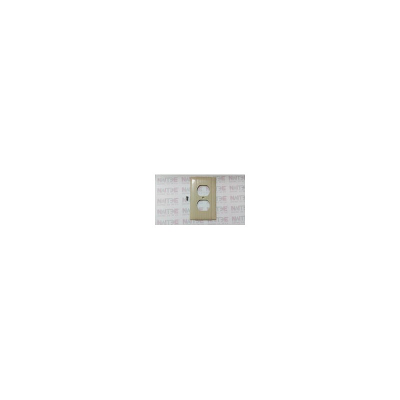 TAPA PLASTICA LEVITON DUPLEX  (S/M) COLOR MARFIL