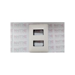 TAPA MATIX  RESINA DE 2 SALIDAS AM503526N