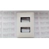 TAPA MATIX  RESINA DE 2 SALIDAS AM503526N