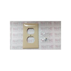 TAPA PLASTICA LEGRAND TP8-I  P/CONTACTO DUPLEX COLOR MARFIL ( EAGLE 5132V )