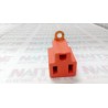 CLAVIJA CONVERTIDORA STEREN 905-100 DE HULE 3 POLOS A 2 POLOS COLOR NARANJA