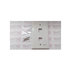 TAPA KEY STONE 310-202 WH DE 2 CAVIDADES COLOR BLANCA