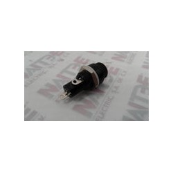 PORTAFUSIBLE STEREN AMPF-4 TIPO EUROPEO 5 X 20 MM COLOR NEGRO