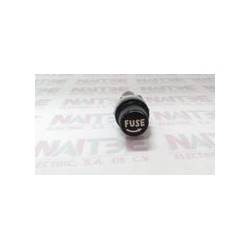 PORTAFUSIBLE DE CARTUCHO STEREN AMPF-3 TIPO AMERICANO 6 DIAM X 32 mm COLOR NEGRO