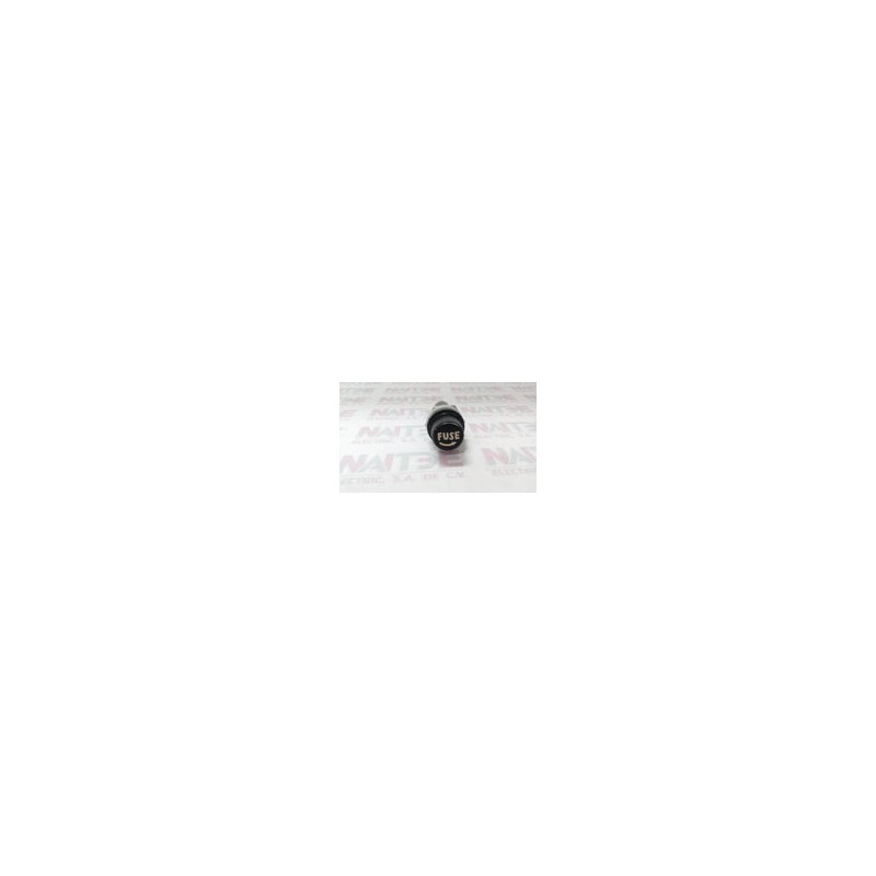 PORTAFUSIBLE DE CARTUCHO STEREN AMPF-3 TIPO AMERICANO 6 DIAM X 32 mm COLOR NEGRO