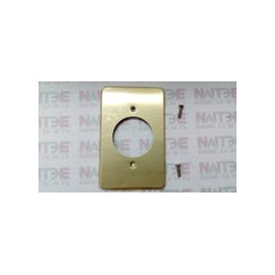 TAPA DE ALUMINIO ASTRO VPCR PARA CONTACTO REDONDO COLOR DORADA