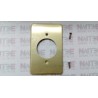 TAPA DE ALUMINIO ASTRO VPCR PARA CONTACTO REDONDO COLOR DORADA
