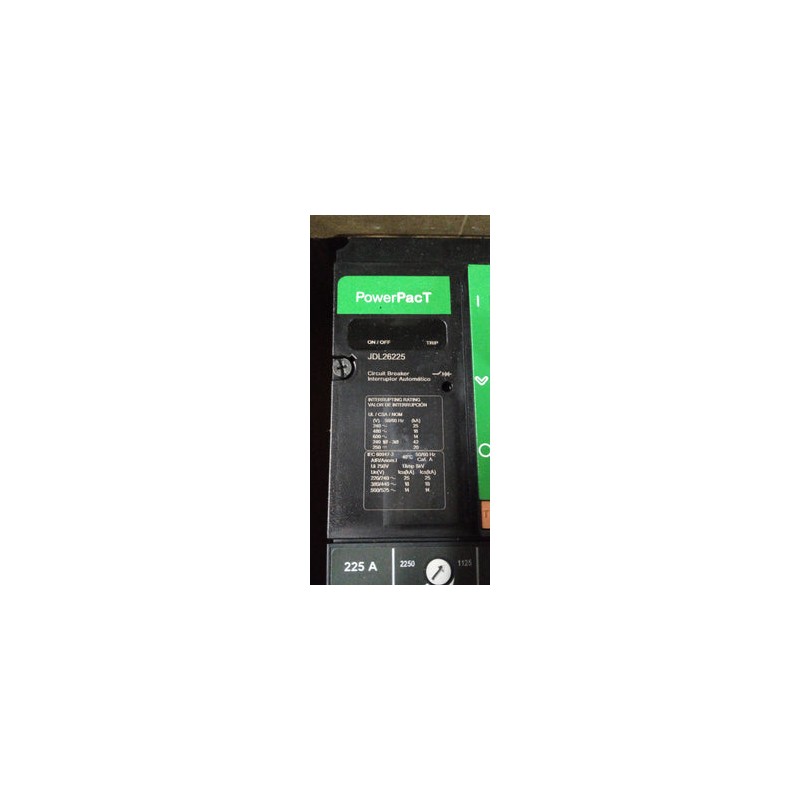 INTERRUPTOR TERMO. SQUARE D JDL26225, 2P, 225 AMP, 600 V, 18 kA