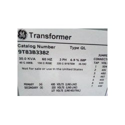TRANSFORMADOR DE 30 KVA, 3P, ALM, PRIM 480, SEC 220Y/127 #9T83B3382