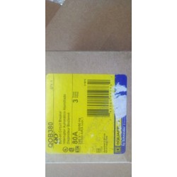 PASTILLA SQUARE D QOB380, 3P, 80 AMP