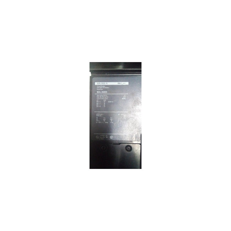 INTERRUPTOR TERMO SQUARE D I-LINE MA36800 3P 800 AMP 600V (usado)