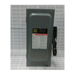 INTERRUPTOR DE SEGURIDAD SQUARE D VHU361 NEMA1 3P 30 AMP 600 V SERV.PESADO  SIN FUSIBLES