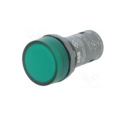 LUZ PILOTO COMPACTA LED ABB 1SFA619403R5132, CL2-513G, COLOR VERDE, 110-130V