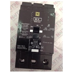 INTERRUPTOR TERMO. SQUARE D EDB34060, 3P, 60 AMP, 480Y/277 V, 18 kA