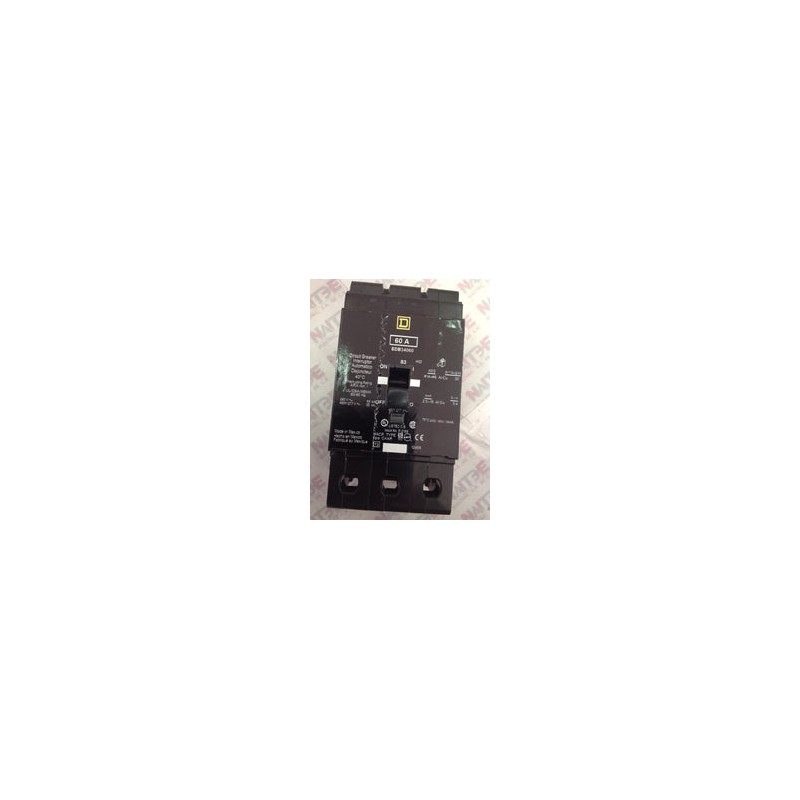 INTERRUPTOR TERMO. SQUARE D EDB34060, 3P, 60 AMP, 480Y/277 V, 18 kA