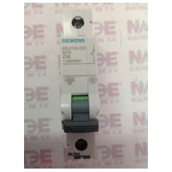 PASTILLA SIEMENS 5SX1-110-7 DE 1 P. 10 AMP. MONTAJE RIEL DIN (NVO MODELO 5SL6-110-7CC)