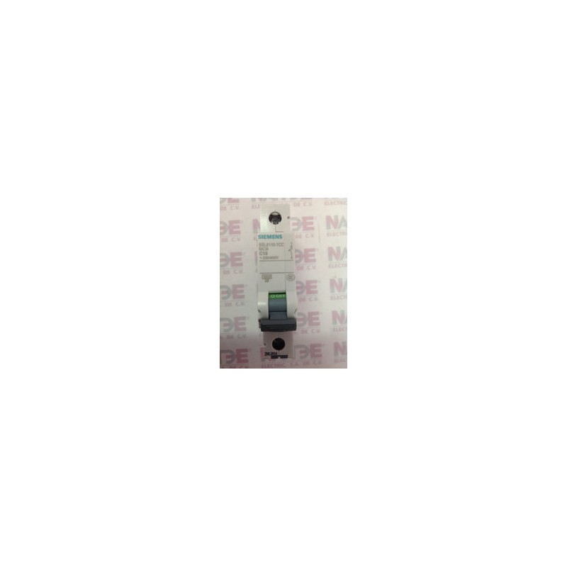PASTILLA SIEMENS 5SX1-110-7 DE 1 P. 10 AMP. MONTAJE RIEL DIN (NVO MODELO 5SL6-110-7CC)