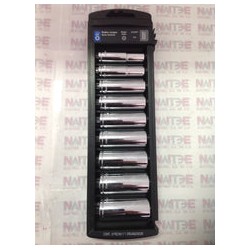 JUEGOS DE 9 DADOS LARGOS STD Y MM MEDIDA STD ( TRUPER JD-3/8X9LP )