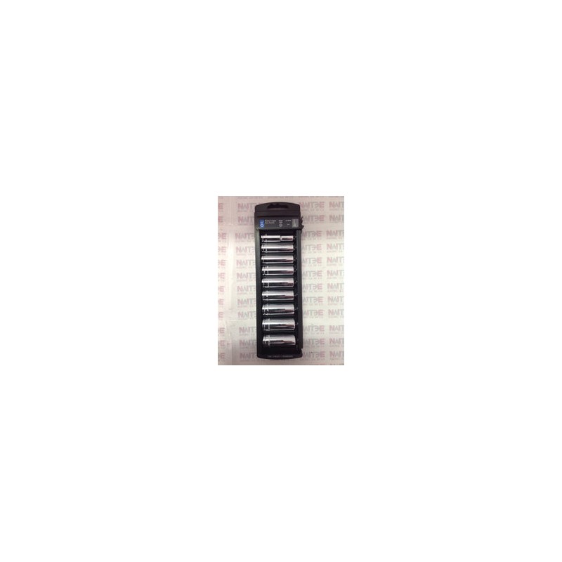 JUEGOS DE 9 DADOS LARGOS STD Y MM MEDIDA MM ( TRUPER JD-3/8X9LM )