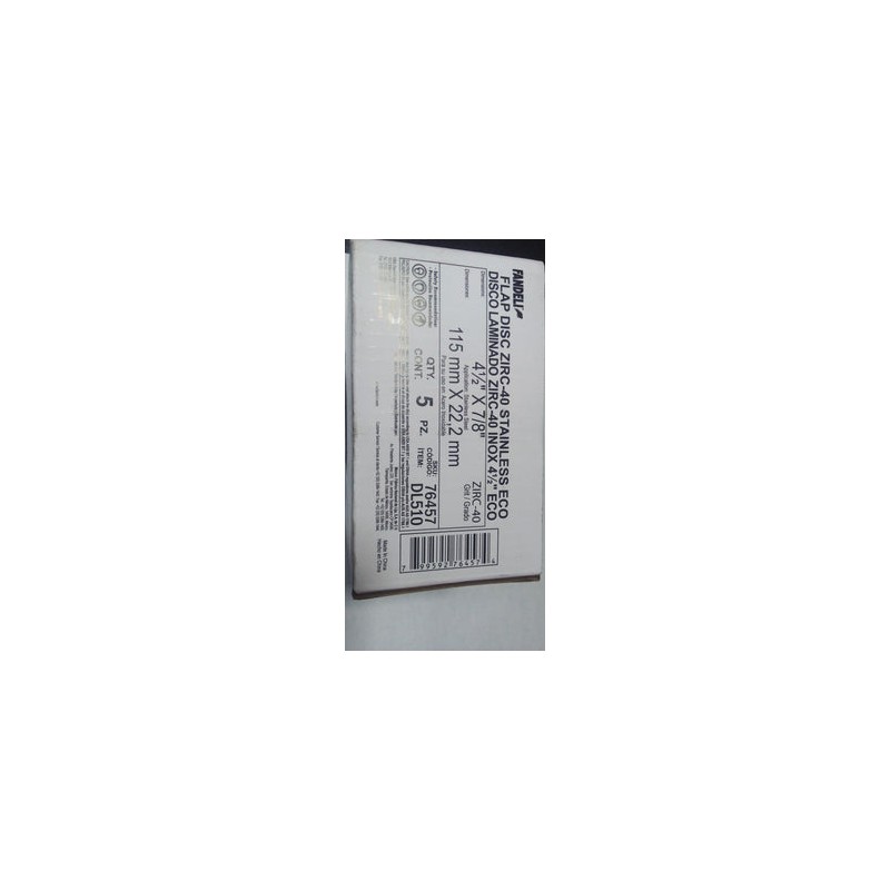 DISCO LAMINADO FANDELI DE 4 1/2 GRADO 60, SKU 72953, #DL-502