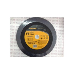 DISCO PARA CORTE DE METAL 14", PARA MAQUINA CORTADORA DE METALES, USO GENERAL (22561) ( PRETUL ABT-758P )