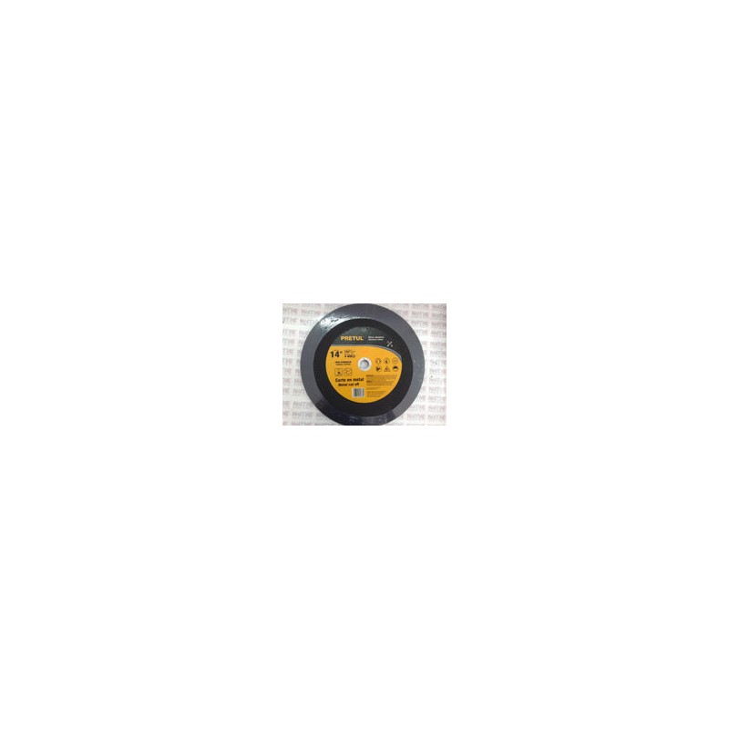DISCO PARA CORTE DE METAL 14", PARA MAQUINA CORTADORA DE METALES, USO GENERAL (22561) ( PRETUL ABT-758P )